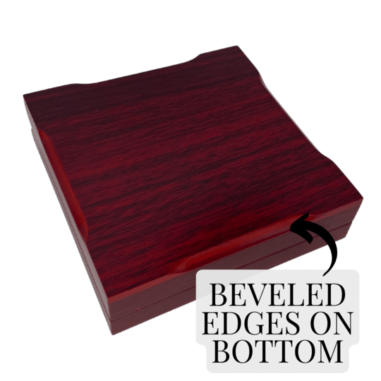 Challenge Coin Display Case (Custom laser engraving available)