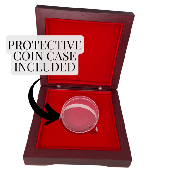 Challenge Coin Display Case (Custom laser engraving available)
