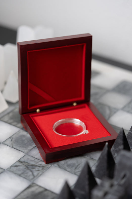 Challenge Coin Display Case (Custom laser engraving available)